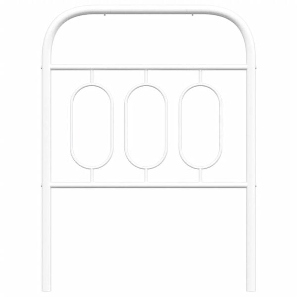 vidaXL Cabeceira de substitui&ccedil;&atilde;o 75 cm metal branco