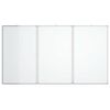 vidaXL Quadro branco magnético dobrável 120x100x1,7 cm alumínio