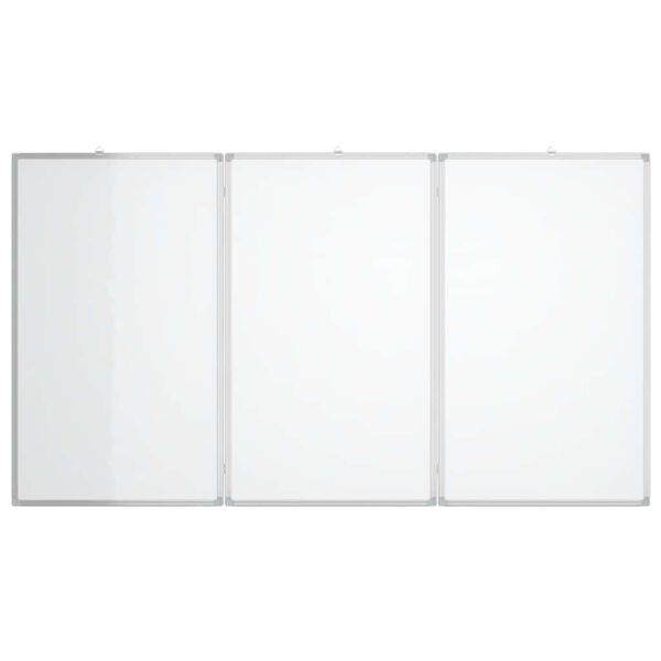 vidaXL Quadro branco magnético dobrável 120x100x1,7 cm alumínio