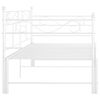 vidaXL Estrutura sofá-cama de puxar 90x200 cm metal branco