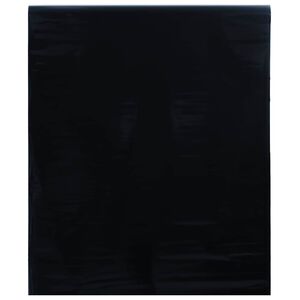 vidaXL Pel&iacute;cula para janela est&aacute;tica 45x1000 cm PVC preto fosco
