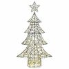 vidaXL &Aacute;rvore de Natal com 160 LEDs Branco quente 150 cm Vime