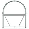 vidaXL Suporte de lenha 120x45x140 cm aço galvanizado verde