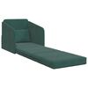 vidaXL Sof&aacute;-Cama Verde Escuro 65 x 80 x 83 cm Veludo