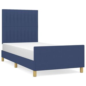 vidaXL Estrutura de cama sem colch&atilde;o 80x200 cm azul