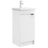 vidaXL Gabinete de banheiro com pia Branco 42 x 40 x 84,5 cm