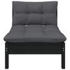 vidaXL 7 pcs conjunto lounge jardim c/ almofad&otilde;es pinho maci&ccedil;o
