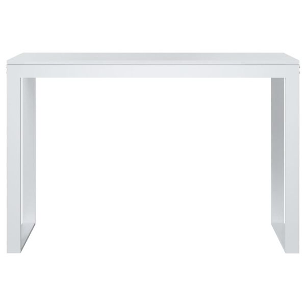 vidaXL Secretária de computador 110x60x73 cm contraplacado branco