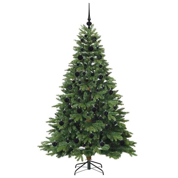 vidaXL &Aacute;rvore de Natal Artificial com 300 LEDs Verde 180 cm PE e PVC