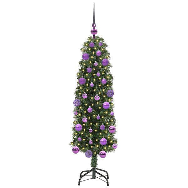 vidaXL &Aacute;rvore de Natal Artificial Verde 120 cm PVC e A&ccedil;o e Pl&aacute;stico