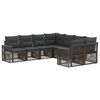 vidaXL Conjunto de Sof&aacute; de Jardim 8 unid. 8-N&uacute;mero de lugares