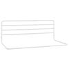 vidaXL Barra de seguran&ccedil;a p/ cama infantil (76-137)x55 cm ferro branco