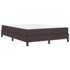 vidaXL Cama Box com colch&atilde;o Marrom Escuro 140 x 190 cm tecido