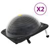 vidaXL Aquecedores solares de piscina 2 pcs 75x75x36 cm alum&iacute;nio PEAD