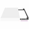 vidaXL Prateleiras de parede suspensas 4 pcs 50x23x3,8cm MDF branco