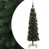 vidaXL &Aacute;rvore de Natal artificial estreita com bolas 120 cm 150 LED