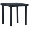 vidaXL Mesa de centro para jardim 40x40x40 cm vime PE preto