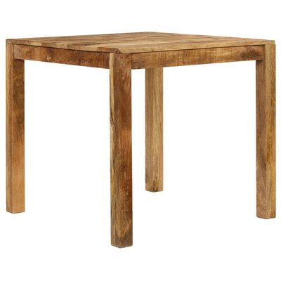vidaXL Mesa de jantar madeira de mangueira maciça 82x80x76 cm