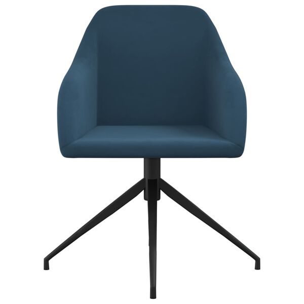 vidaXL Cadeiras de jantar 2 pcs veludo azul