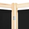 vidaXL Divisória de quarto com 6 painéis 240x170x4 cm tecido preto