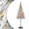 vidaXL &Aacute;rvore de Natal com 300 LEDs com suporte Branco 210 cm PE e A&ccedil;o