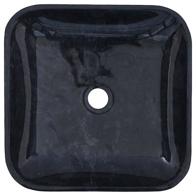 vidaXL Lavatório 40x40x10 cm mármore preto