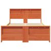 vidaXL Estrutura da Cama Marrom Cera 120 x 200 cm Madeira processada