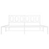 vidaXL Estrutura de cama com cabeceira 183x213 cm metal branco