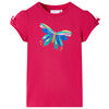 T-shirt para crian&ccedil;a rosa-choque 140