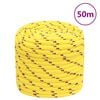 vidaXL Corda de barco 16 mm 50 m polipropileno amarelo