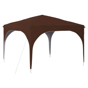 vidaXL Tenda de Festa Pop-up 290 x 290 x 245 cm Castanho