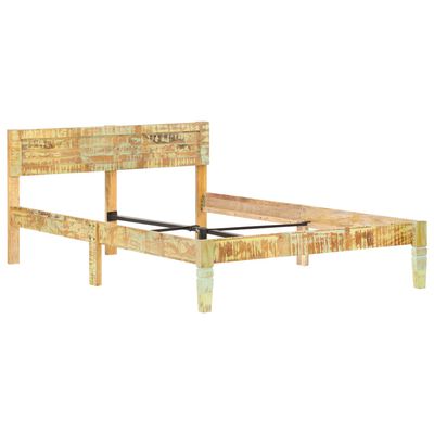 vidaXL Estrutura de cama 120x200 cm madeira recuperada maciça
