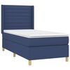 vidaXL Cama box spring c/ colch&atilde;o e LED 80x200 cm tecido azul