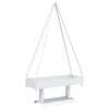 vidaXL &Aacute;rvore de Natal de metal KUOPIO 60 cm A&ccedil;o Branco