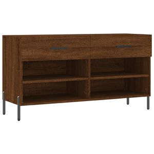 vidaXL Banco sapateira 102x35x55 cm deriv. madeira carvalho castanho