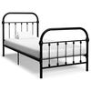 vidaXL Estrutura de cama 90x200 cm metal preto