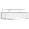 vidaXL Canil de exterior com telhado 400x200x150 cm