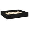 vidaXL Cama para c&atilde;es 51,5x44x9 cm madeira de pinho maci&ccedil;a preto