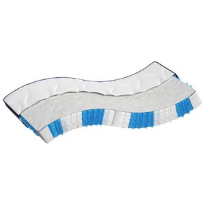 vidaXL Colch&atilde;o de molas ensacadas firmeza m&eacute;dia 100x200 cm