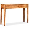 vidaXL Mesa consola em madeira maci&ccedil;a 118x30x80 cm