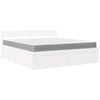 vidaXL Cama com gavetas e colch&atilde;o 180x200 cm pinho maci&ccedil;o branco