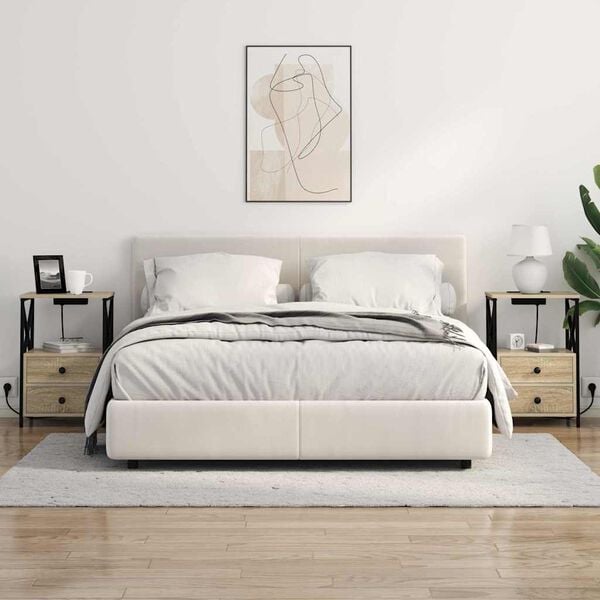 vidaXL Arm&aacute;rio de Cabeceira com gaveta Carvalho Sonoma 40 x 31 x 60 cm