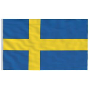 vidaXL Bandeira da Su&eacute;cia 90x150 cm