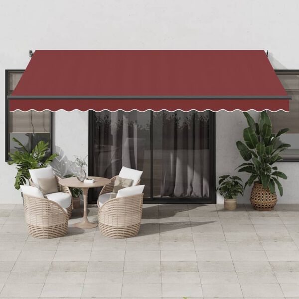 vidaXL Toldo retr&aacute;til autom&aacute;tico 450x350 cm bord&ocirc;