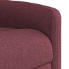 vidaXL Poltrona de massagens reclin. elevat&oacute;ria tecido vermelho tinto
