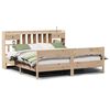 vidaXL Cama com estante sem colch&atilde;o 180x200 cm pinho maci&ccedil;o