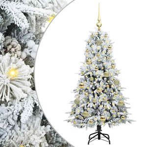vidaXL &Aacute;rvore de Natal Articulada Artificial Branco 120 cm PE e PVC