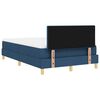 vidaXL Cama Box Spring LED com fitas LED Azul 120 x 200 cm tecido