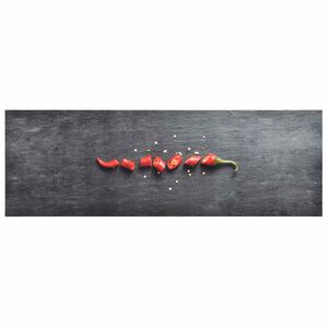 vidaXL Tapete de cozinha lav&aacute;vel com design malagueta 45x150 cm