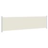 vidaXL Toldo lateral retr&aacute;til para p&aacute;tio 600x160 cm cor creme